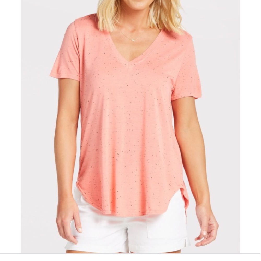 Cloth and Stone pink tunic tee in M